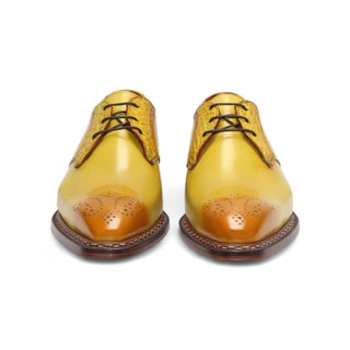 Fennix Tyler Men's Shoes Alligator Skin & Calf-Skin Leather Derby (FX1064)-AmbrogioShoes