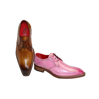 Fennix Tyler Men's Shoes Cognac Calf Leather/Alligator Exotic Loafers (FX1065)-AmbrogioShoes