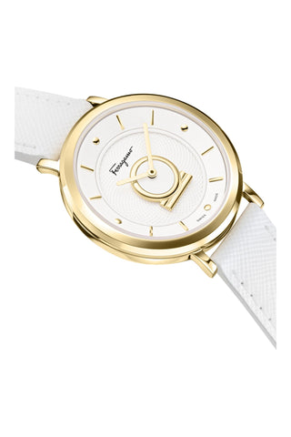 Ferragamo Minuetto Leather Watch