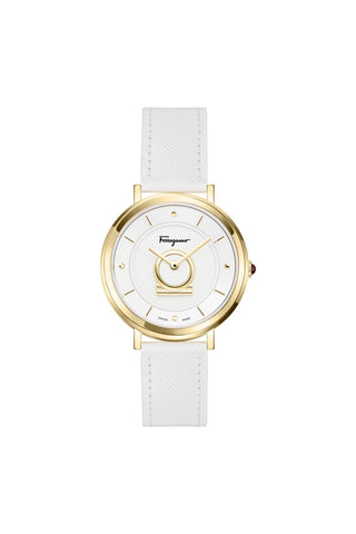 Ferragamo Minuetto Leather Watch
