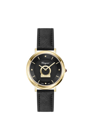 Ferragamo Minuetto Leather Watch