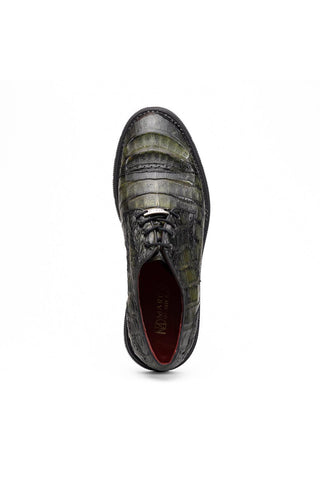 Ferrara Crocodile Derby - Dark Green-Dellamoda