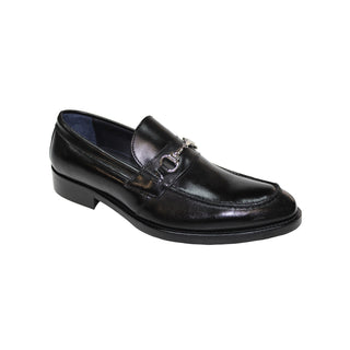 Firmani Ben Men's Shoes Black Calf-Skin Leather Loafers (FIR1000)-AmbrogioShoes