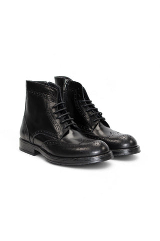 Firmani Daniel Calf-Skin Leather Wingtip Boots (FIR1028)-AmbrogioShoes