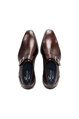 Firmani Duncan Calf-Skin Leather Single Monk Strap (FIR1037)-AmbrogioShoes
