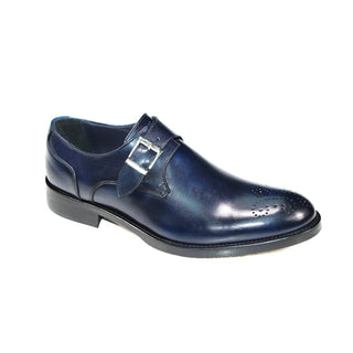 Firmani Henry Men's Shoes Navy Calf-Skin Leather Oxfords (FIR1023)-AmbrogioShoes