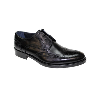 Firmani Jack Men's Shoes Black Calf-Skin Leather Oxfords (FIR1005)-AmbrogioShoes