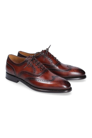 Franceschetti 7297004 Calf-Skin Leather Wingtip Oxfords (FCCT1089)-AmbrogioShoes