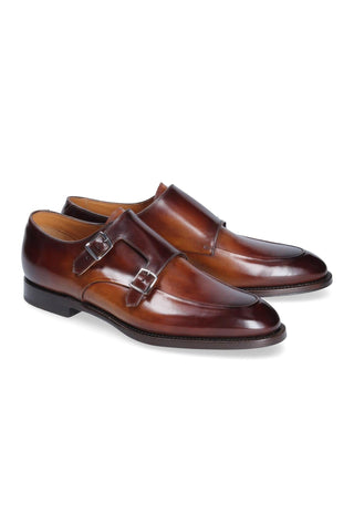 Franceschetti 8035095 Leather Double Monk-Straps-AmbrogioShoes
