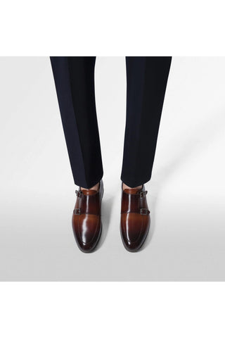 Franceschetti 8035095 Leather Double Monk-Straps