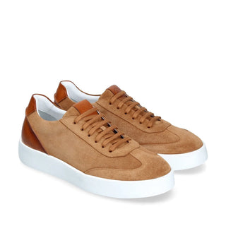 Franceschetti Alessio Men's Shoes Suede Leather Sneakers (FCCT1054)-AmbrogioShoes