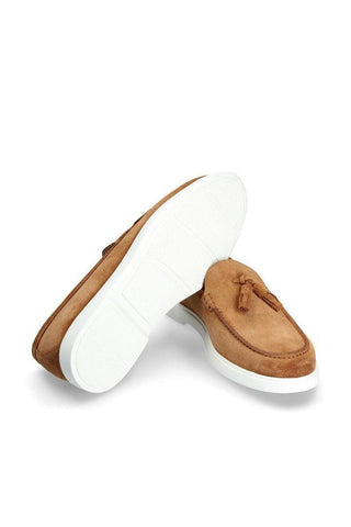 Franceschetti Amalfi Suede Moccasin Tassels Loafer (FCCT1116)-AmbrogioShoes