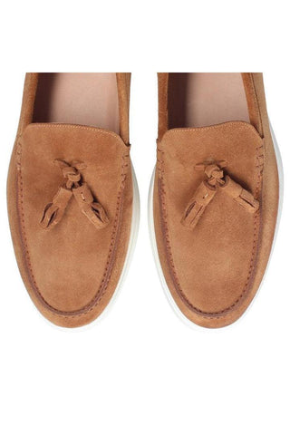 Franceschetti Amalfi Suede Moccasin Tassels Loafer (FCCT1116)-AmbrogioShoes
