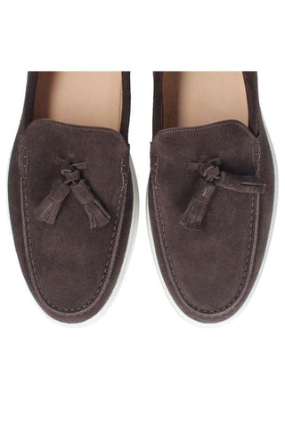 Franceschetti Amalfi Suede Moccasin Tassels Loafer (FCCT1116)-AmbrogioShoes