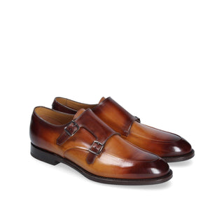 Franceschetti Bath Men's Shoes Calf-Skin Leather Double Monk-Straps Loafers (FCCT1020)-AmbrogioShoes