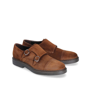 Franceschetti Clay Calf-Skin Leather Double Monk-Strap(FCCT1130)-AmbrogioShoes
