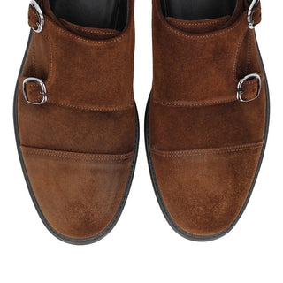 Franceschetti Clay Calf-Skin Leather Double Monk-Strap(FCCT1130)-AmbrogioShoes