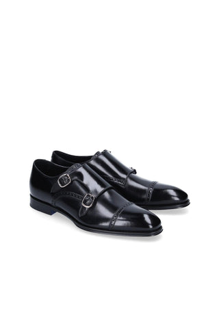 Franceschetti Colmar Calf-Skin Leather Double Monk-Straps Loafers (FCCT1030)-AmbrogioShoes