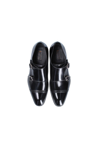 Franceschetti Colmar Calf-Skin Leather Double Monk-Straps Loafers (FCCT1030)