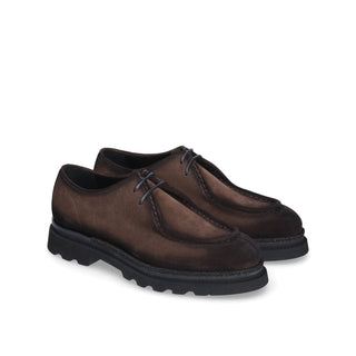 Franceschetti Davos 7467017 Men's Luxury Italian Shoes Suede Leather Derby (FCCT1084)-AmbrogioShoes