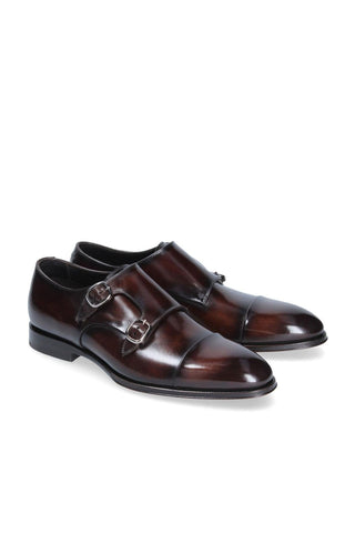 Franceschetti Genoa Calf-Skin Leather Double Monk-Straps Loafers (FCCT1023)-AmbrogioShoes