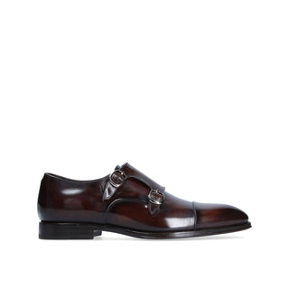 Franceschetti Genoa Men's Shoes Calf-Skin Leather Double Monk-Straps Loafers (FCCT1023)-AmbrogioShoes