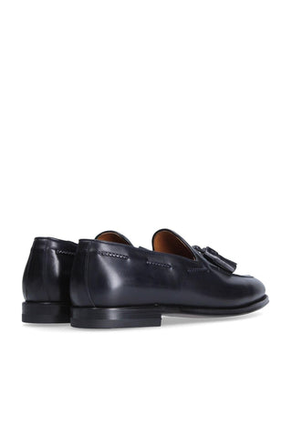 Franceschetti Harry Blue Calf-Skin Leather Tassels Loafers (FCCT1017)
