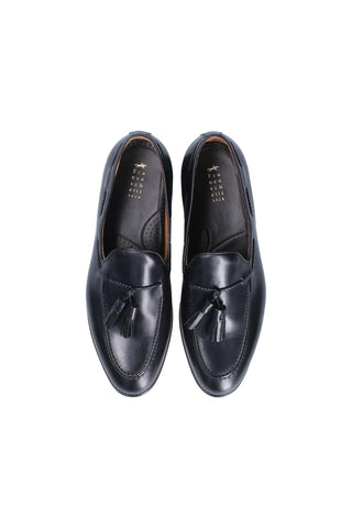 Franceschetti Harry Blue Calf-Skin Leather Tassels Loafers (FCCT1017)