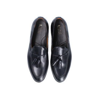 Franceschetti Harry Men's Shoes Blue Calf-Skin Leather Tassels Loafers (FCCT1017)-AmbrogioShoes