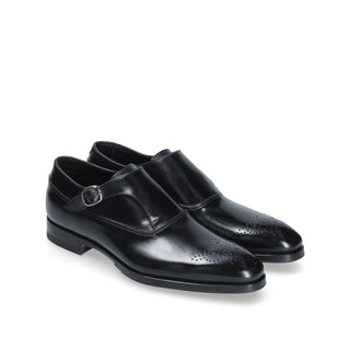 Franceschetti Liege Men's Luxury Italian Shoes Calf-Skin Leather Single Monk Strap (FCCT1094)-AmbrogioShoes