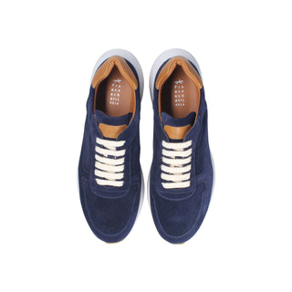 Franceschetti Michael Men's Luxury Italian Shoes Suede Leather Casual Sneakers (FCCT1049)-AmbrogioShoes