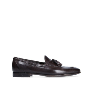 Franceschetti Milo Men's Shoes Brown Horse Leather Tassels Loafers (FCCT1008)-AmbrogioShoes