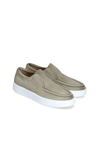 Franceschetti Morgan Light Green Suede Slip-On Sneakers (FCCT1010)-AmbrogioShoes