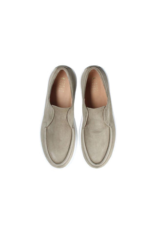 Franceschetti Morgan Light Green Suede Slip-On Sneakers (FCCT1010)