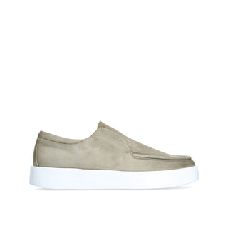Franceschetti Morgan Men's Shoes Light Green Suede Leather Slip-On Sneakers (FCCT1010)-AmbrogioShoes