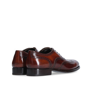 Franceschetti Nimes Men's Shoes Calf-Skin Leather Classic Wingtip Oxfords (FCCT1034)-AmbrogioShoes