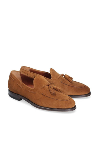 Franceschetti Oliver Tobacco Suede Tassels Loafers (FCCT1015)