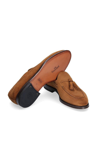 Franceschetti Oliver Tobacco Suede Tassels Loafers (FCCT1015)
