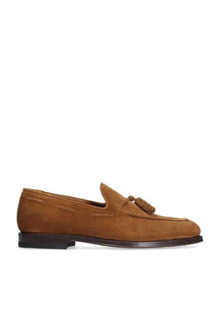 Franceschetti Oliver Tobacco Suede Tassels Loafers (FCCT1015)-AmbrogioShoes