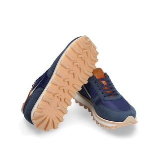 Franceschetti Orlando Men's Luxury Italian Shoes Fabric / Nubuck / Calf Leather Sneaker (FCCT1110)-AmbrogioShoes