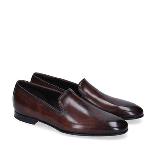 Franceschetti Roberto Men's Shoes Calf-Skin Leather Slipper Loafers (FCCT1072)-AmbrogioShoes