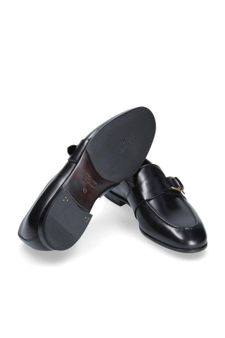 Franceschetti Sasha Black Leather Slip-On Loafers (FCCT1007)