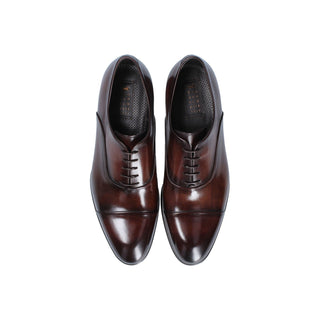 Franceschetti Savona Men's Shoes Calf-Skin Leather Cap-Toe Oxfords (FCCT1024)-AmbrogioShoes