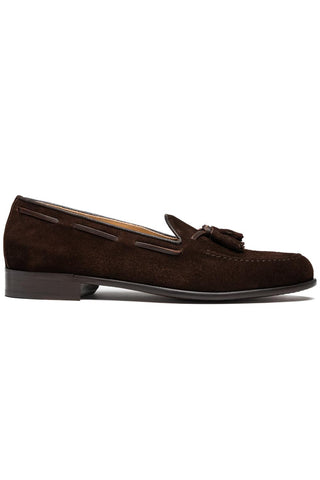 Franco Suede Loafer - Nicotine-Dellamoda