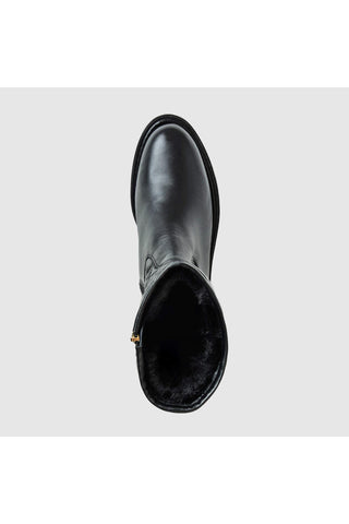 Aquatalia Georgetta leather ankle boot in Black - view 3