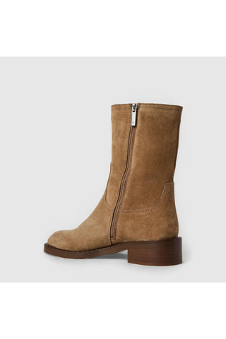 Aquatalia Georgetta suede ankle boot in Caramel - view 4