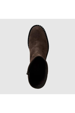 Aquatalia Georgetta suede ankle boot in Espresso - view 3
