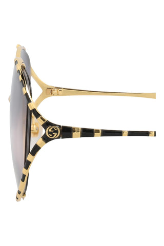Gucci  Yellow Gold Sunglasses