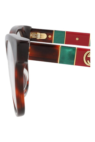 Gucci  Red Classic Havana Eyeglasses
