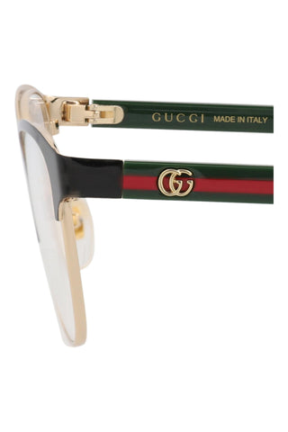 Gucci  Endura Gold/Black Eyeglasses
